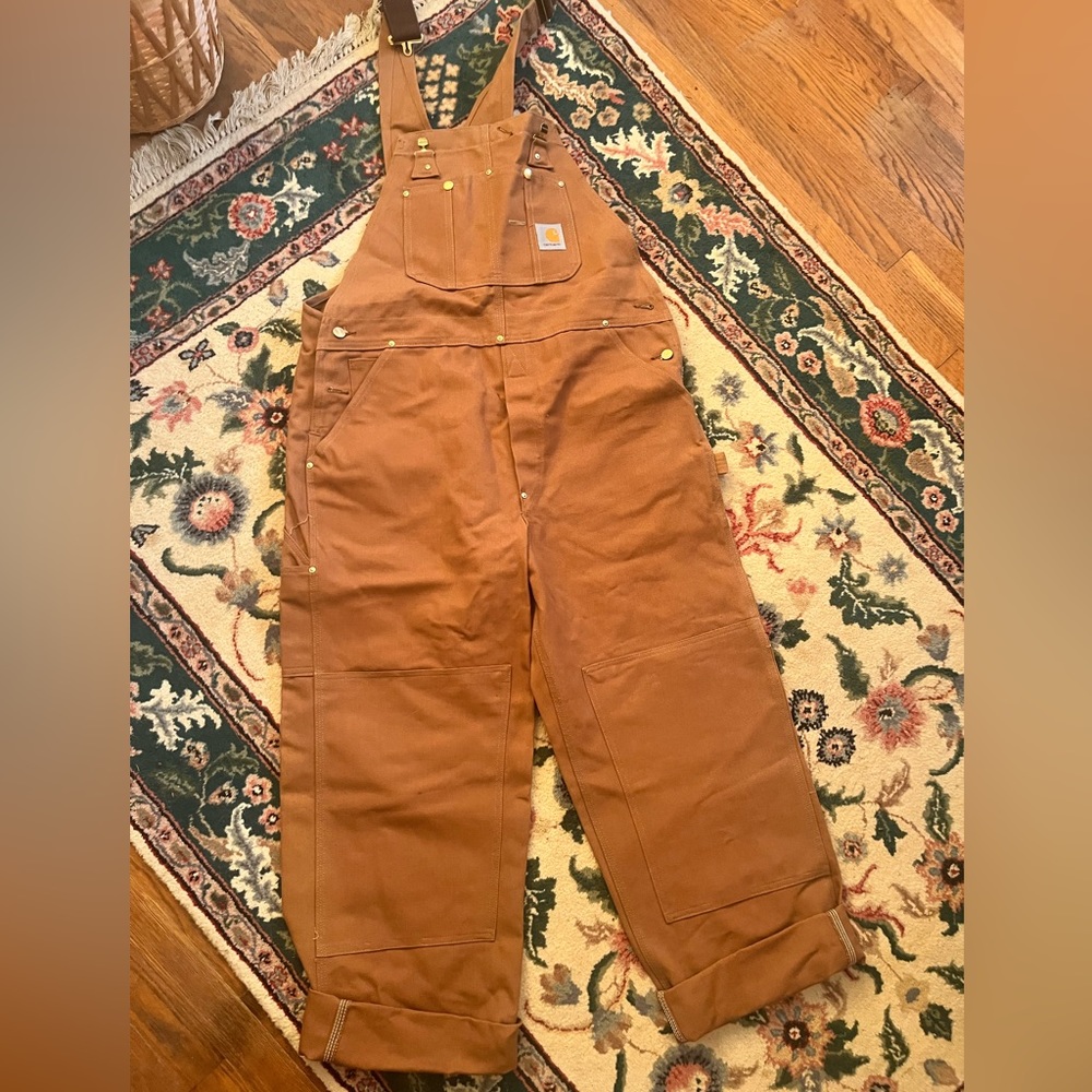 New Never Worn Carhartt Duck Overalls Sz 38x30